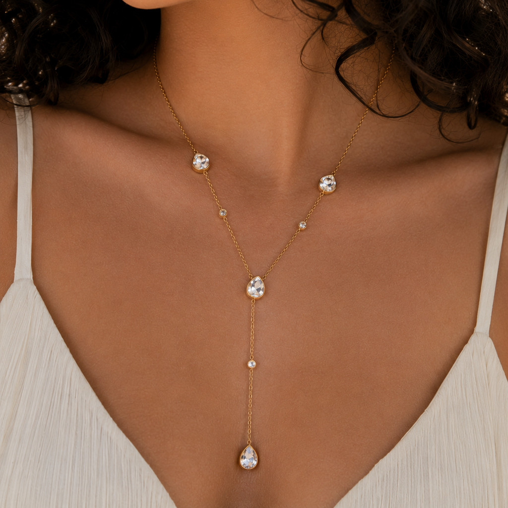 Dandelion Drop Necklace