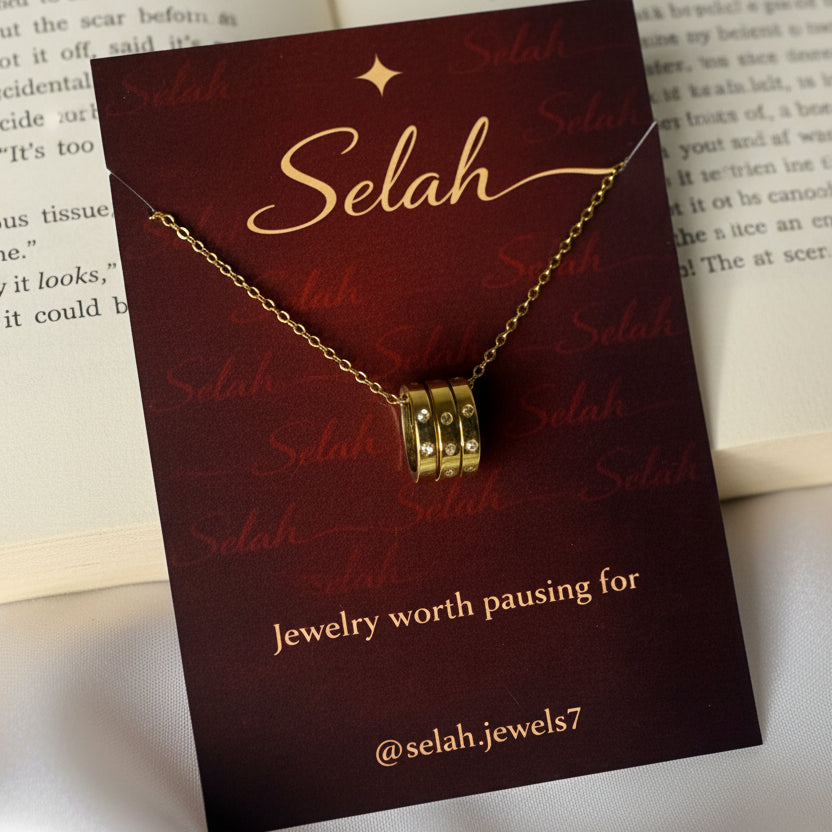 Trinity Ring Necklace