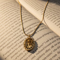 Enchanted Rose Oval Necklace