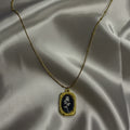 Vintage Rose Cameo Pendant Necklace