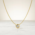 Solitaire Diamond Pendant Necklace