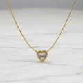 Heart Solitaire Diamond Necklace