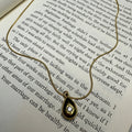 Elegant Star Teardrop Golden Pendant