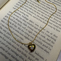 Golden Heart Charm Necklace