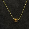 Small Gold Lucky Clover Necklace