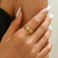Daisy Flower Adjustable Ring