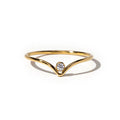 Gold V-Stack Ring