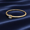 Dainty Gold Solitaire Ring