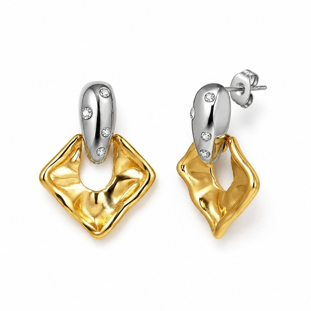 Molten Square Earrings