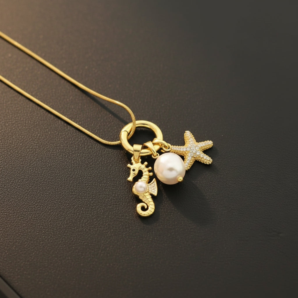 Ocean Muse Charm Necklace