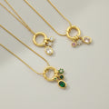Crystal Rolo Charm Necklace